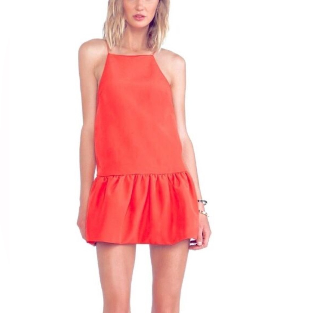 Finders Keepers Strange Fire Mini Dress S DropWaist Spaghetti Straps Party Flirt